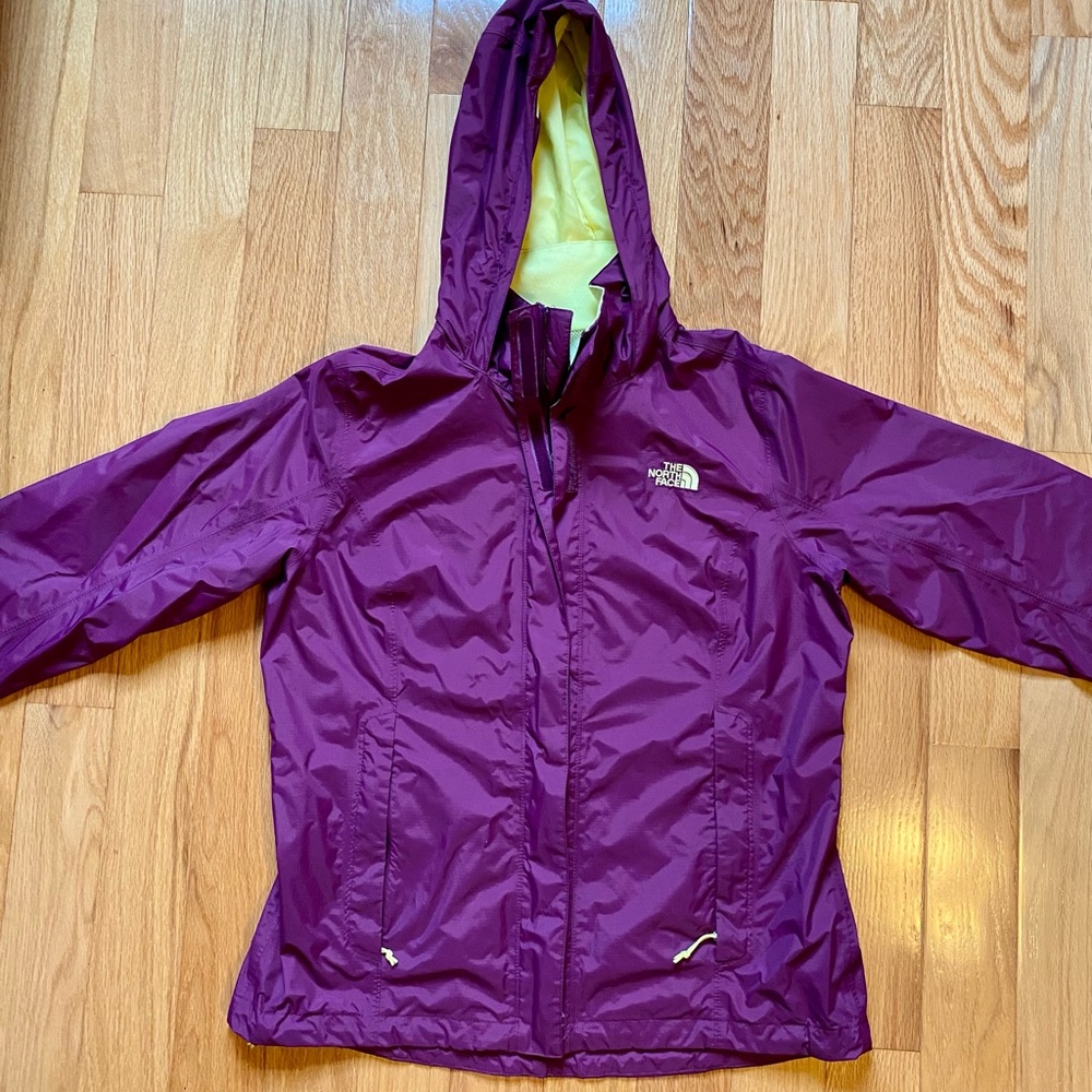 NorthFace Windbreaker. Size L! Purple & Yellow